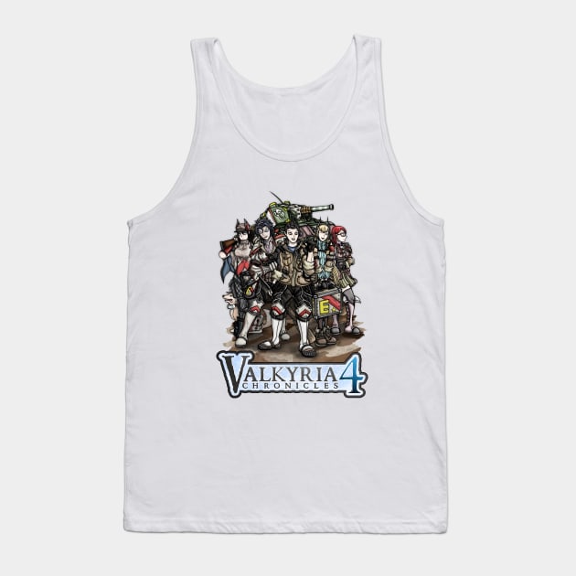 Valkyria Chronicles 4 Heroes Tank Top by WarioPunk